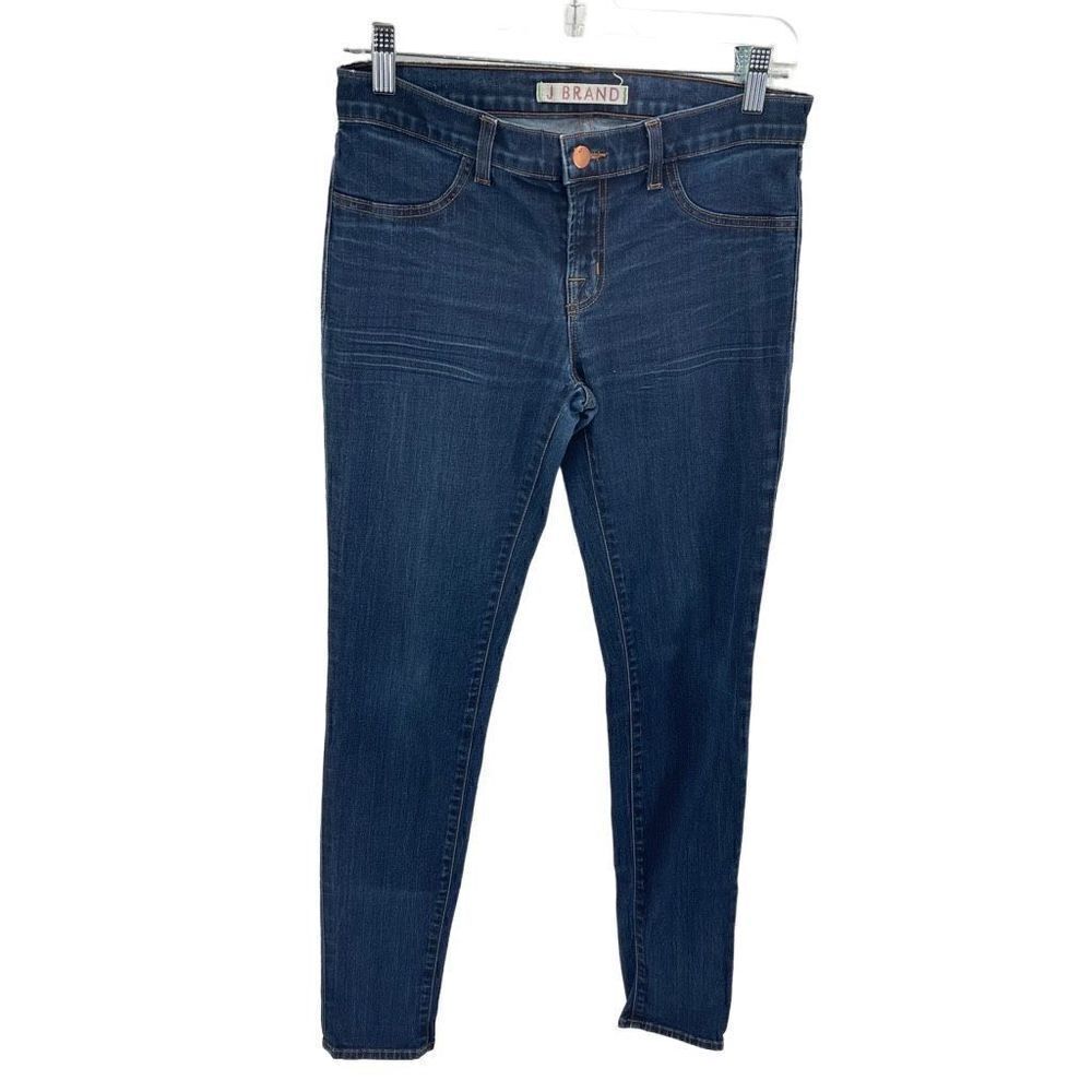 J Brand WomensβSuper Skinny Jeans Denim Stretch Cotton Medium Wash Blue Sizeβ29